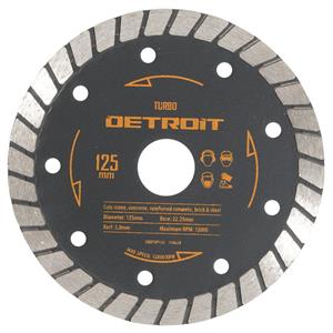 Detroit 125mm Turbo Diamond Blade for General Purpose Cutting