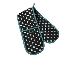 Dexam Polka Double Oven Glove Charcoal