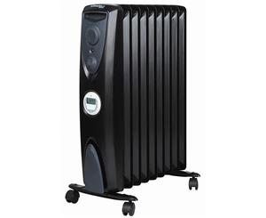 Dimplex Black Eco 2400W Oil free Fin Column Heater 7 Day Timer Freestanding Heat