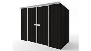 EasyShed D3015 Skillion Roof Garden Shed - Ebony