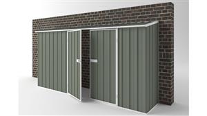 EasyShed D3808 Off The Wall Garage Shed - Mist Green