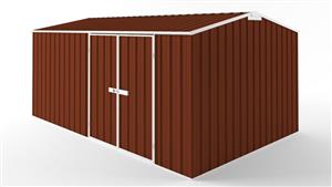 EasyShed D4530 Tall Truss Roof Garden Shed - Tuscan Red