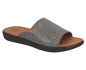 FitFlop Women's Saffi Dotted Snake Leather Slide - Natural