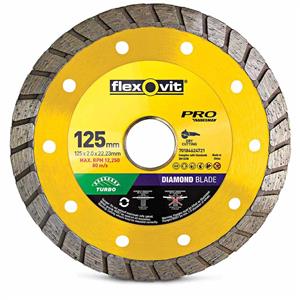 Flexovit 125mm Turbo Diamond Blade for Concrete & Clay Bricks