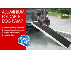 Foldable Aluminium Dog Ramp - 122 x 38 cm