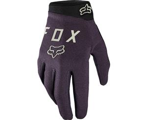 Fox Ranger Womens Full Finger MTB Gloves Dark Purple 2020