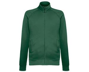 Fruit Of The Loom Mens Lightweight Full Zip Sweatshirt Jacket (Bottle Green) - RW4500