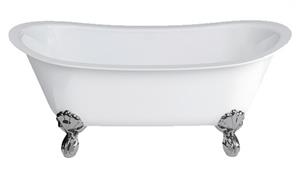 Gareth Ashton Batello 1690mm Stone Freestanding Bath with Claw Feet