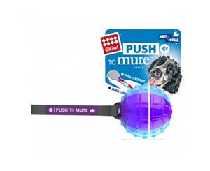 Gigwi Regular Ball Push to Mute Squeaker Purple Blue