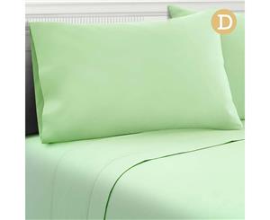 Giselle Bedding 1000TC 4PC Microfiber Bed Sheet Fitted Flat Pillowcases Apple D