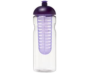 H2o Base 650Ml Dome Lid Sport Bottle And Infuser (Transparent/Purple) - PF2841