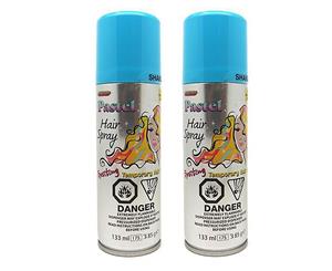 Hair Spray - Pastel Blue 2 Pack