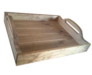 Handmade Wooden BBQ Tray Dining Tray Breakfast in Bed Tray Timber New