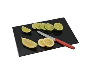 Harbour Housewares Glass Worktop Saver Chopping Board Black 30 x 20cm