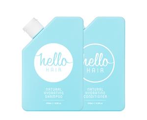 Hello Hair Natural Hydrating Shampoo & Conditioner Duo