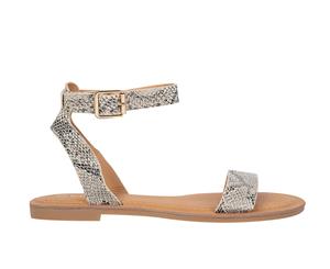 Hero Wildfire Womens flat casual buckled sandal Spendless - Snake