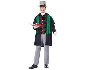 Holiday Caroler Man Adult Mens Christmas Costume