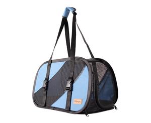 Ibiyaya Flying Pal Foldable Pet Travel Carrier Bag Blue