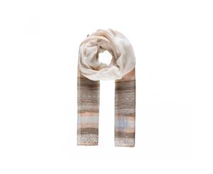 Intrigue Womens/Ladies Patterned Stripe Print Scarf (Beige) - JW257