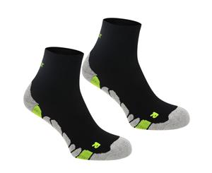 Karrimor Kids Dri 2 pack socks Junior - Black/Fluorescent