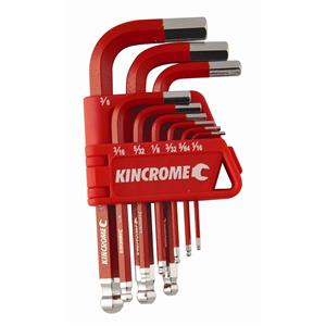 Kincrome 9 Piece Short Series Hex Key And Wrench Set