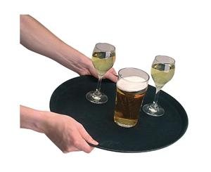 Kristallon Plastic Round Anti-Slip Bar Tray small