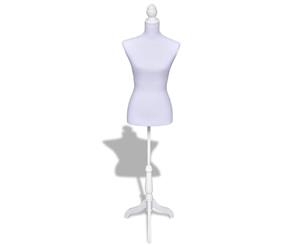 Ladies Bust White Female Mannequin Model Dressmaker Cloth Display Dummy