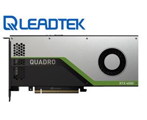 Leadtek nVidia Quadro RTX4000 PCIe Workstation Card 8GB GDDR6 3xDP1.4 5K 4x4096x2160@120Hz 1xVirtualLink 256-Bit 416GB/s 2304 Cuda 288 Tensor 36 RT RTX4000