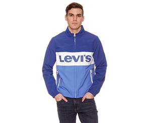 Levi's Men's Zipper Logo Windbreaker - Blue Combo