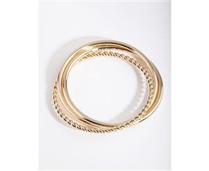 Lovisa Gold Russian Twist Bangle Set