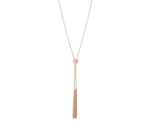 Lovisa Rose Gold Lariat Knot And Tassel Necklace