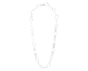 Lovisa Silver Diamond Cut Multi Circle Lariat Necklace