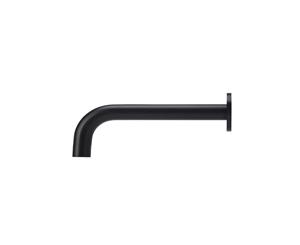 MEIR Round Curved Matte Black Wall Spout (MS05)