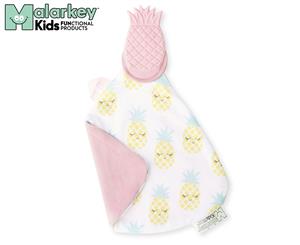 Malarkey Kids Munch-It Teething Security Comforter Blanket - Pretty In Pineapple