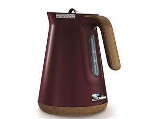 Morphy Richards Aspect 1.5L Cork Base Electric Cordless Kettle/Boiler Maroon