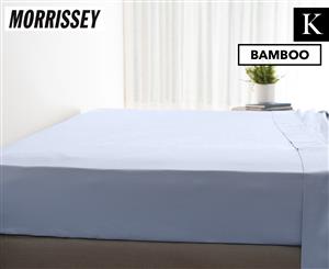 Morrissey Bamboo Luxe Cotton King Bed Fitted Sheet - Soft Blue