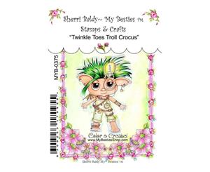 My Besties Clear Stamps - Twinkle Toes Troll Crocus