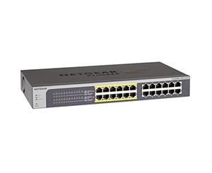 NETGEAR ProSafe Plus 24-Port Gigabit Rackmount Switch with PoE (JGS524PE-100AJS)