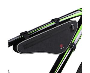 NiceEbag Bike Frame Triangle Bag-Black grey