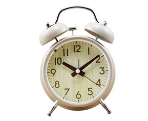 Night Light Double Bell Alarm Clock - Orange