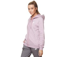 Nike Women's Swoosh Full Zip Fleece Hoodie - Plum Dust