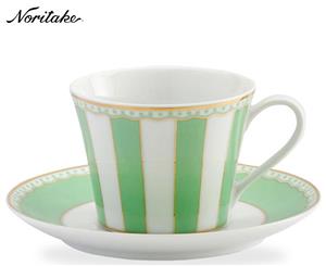 Noritake Carnivale Cup & Saucer Set - Apple Green