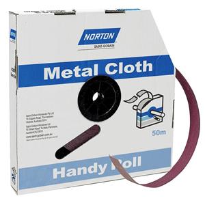Norton 50mm x 50m 180-Grit Metalite Cloth Emery Sanding Roll