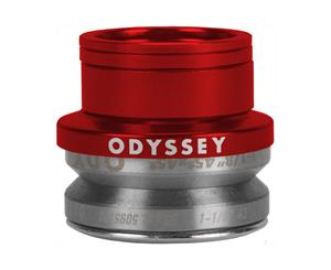 Odyssey Pro Integrated 1-1/8" Sealed Integrated Headset - BMX Bike Anodized Red