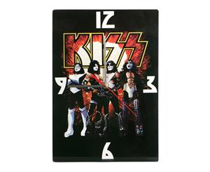 Official Licensed KISS Gene Simmons Glass Clock Man Cave Christmas Gift