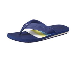 Oneill Mens Imprint Pattern Flip Flops (Blue) - FLIP329