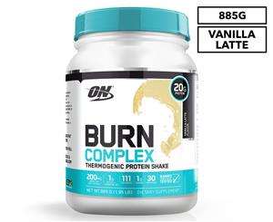 Optimum Nutrition Burn Complex Thermogenic Protein Shake Vanilla Latte 885g