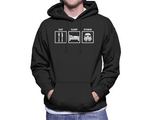 Original Stormtrooper Eat Sleep Storm Men's Hooded Sweatshirt - Black