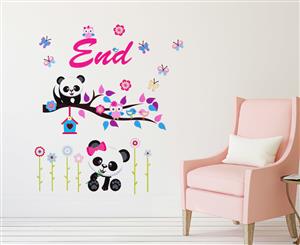 Panda & Tree Branch Wall Decal