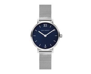 Paul Hewitt Sailor Modest Silver Case Blue Lagoon Dial Silver Mesh Strap